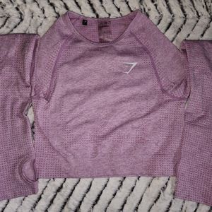 Gymshark VITAL SEAMLESS LONG SLEEVE CROP TOP